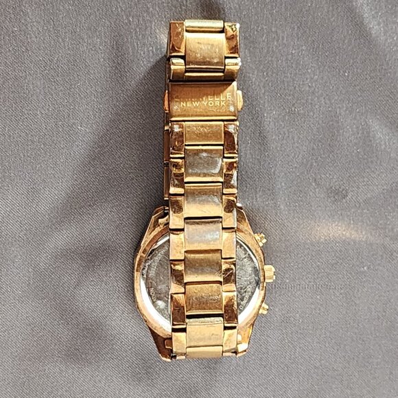 Caravelle New York Bulova Copper Tone Chronograph Water Resistant Melissa Watch - Picture 7 of 16